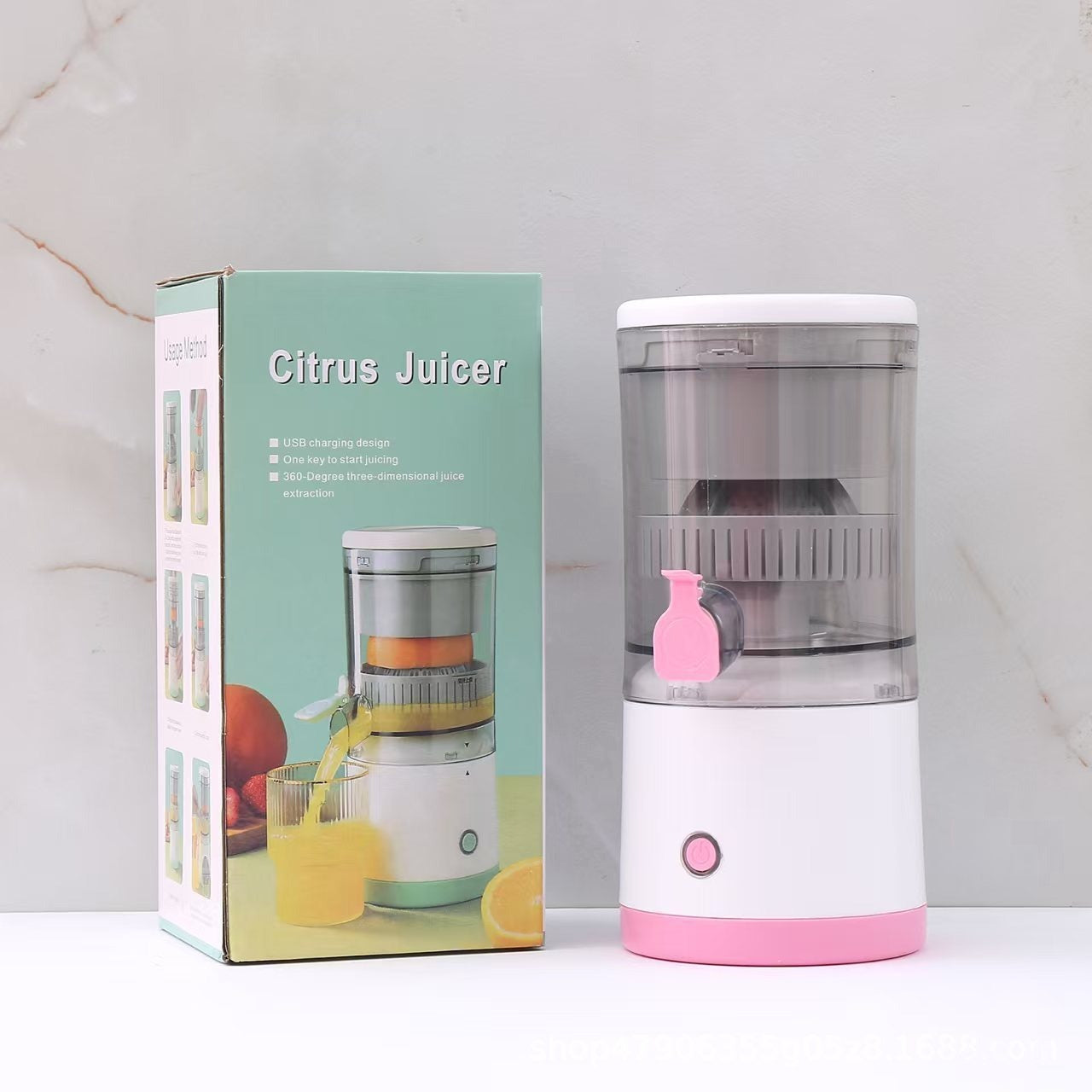 Rechargeable Citrus Juicer Machine Orange Lemon Fruit Press Portable Juicer