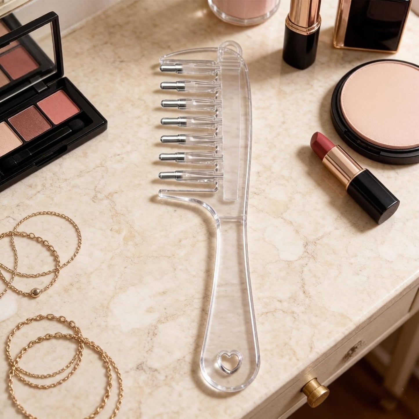 Hair Oil Applicator with Scalp Massager Roller Ball