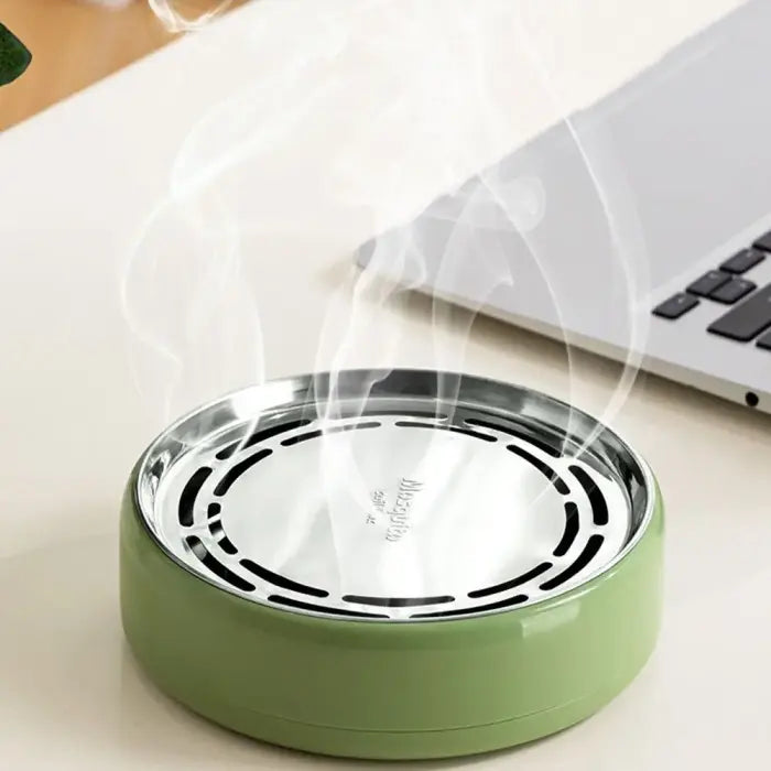Fireproof Creative Sandalwood Coil Holder Box With Cover Lid