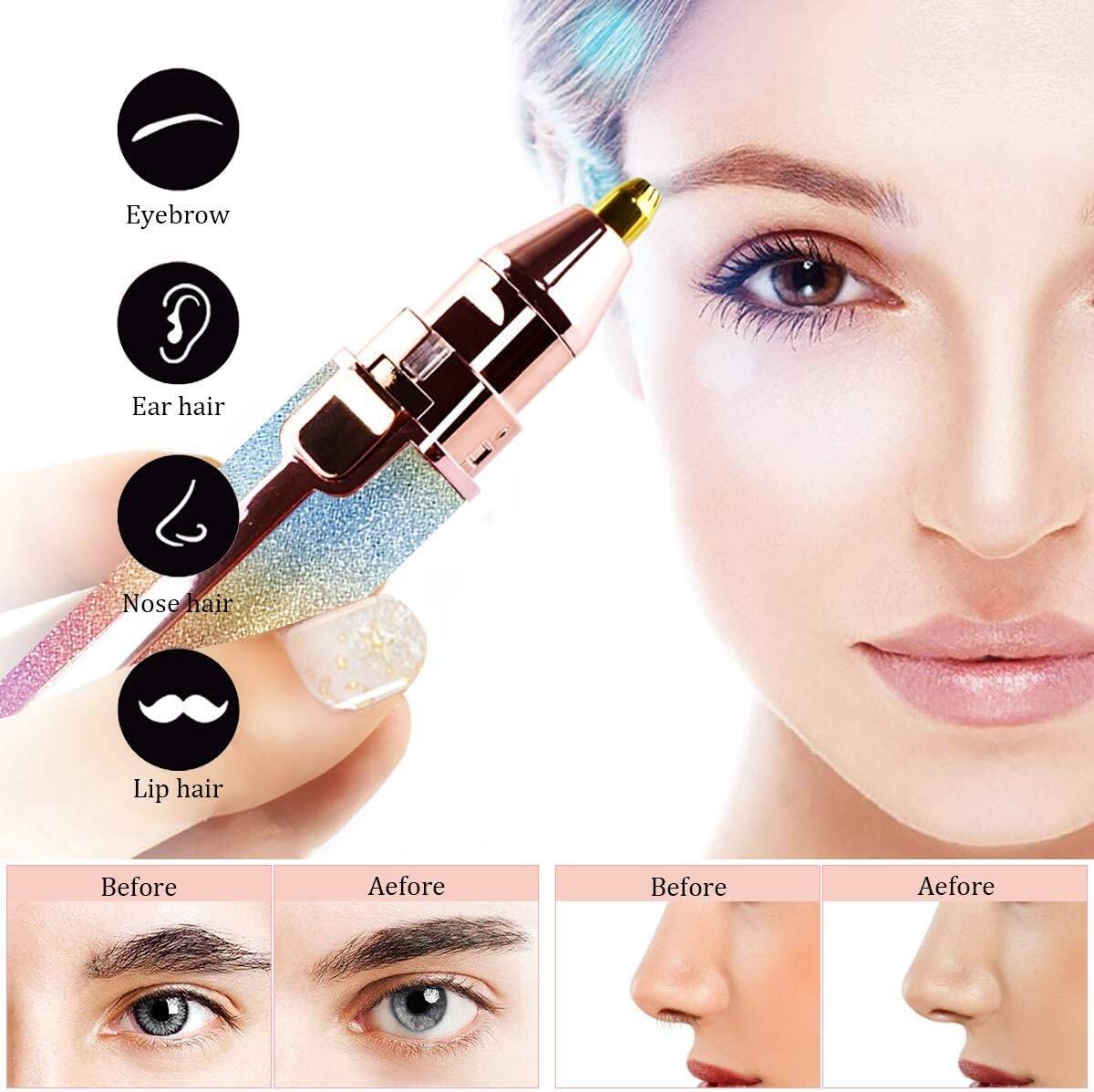 Lady Shaver & Eyebrow Trimmer (Rainbow) - Rechargeable