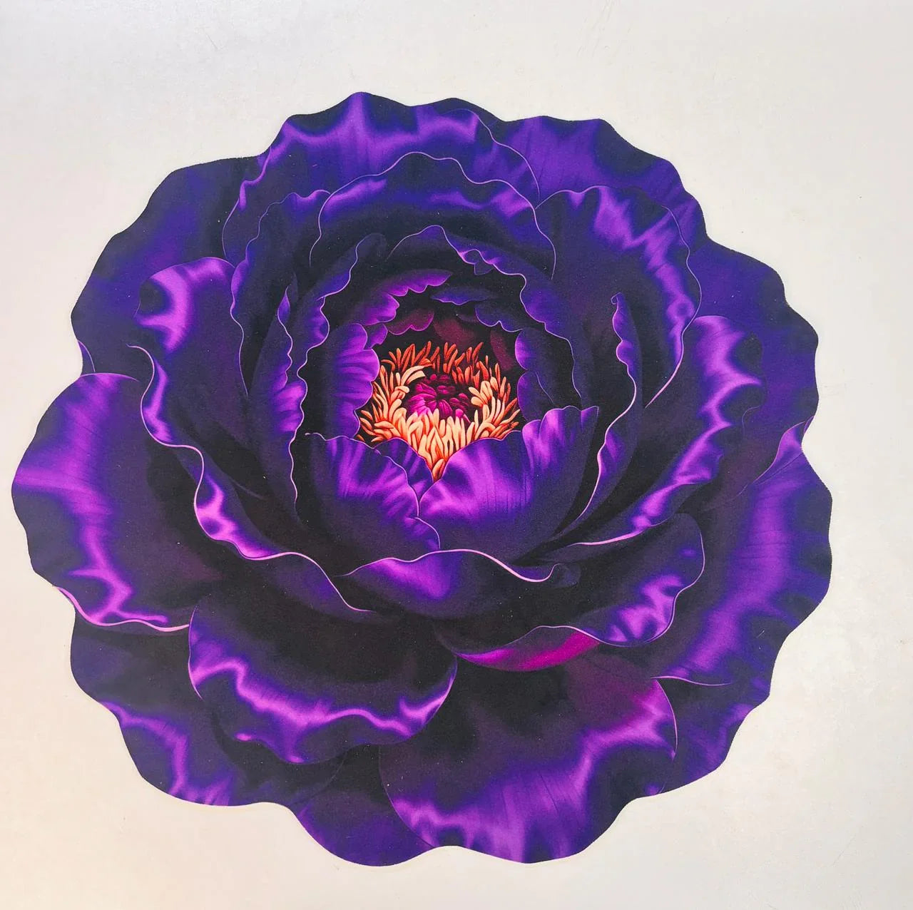 3D Soft Non Slip Floor Mat Purple 009