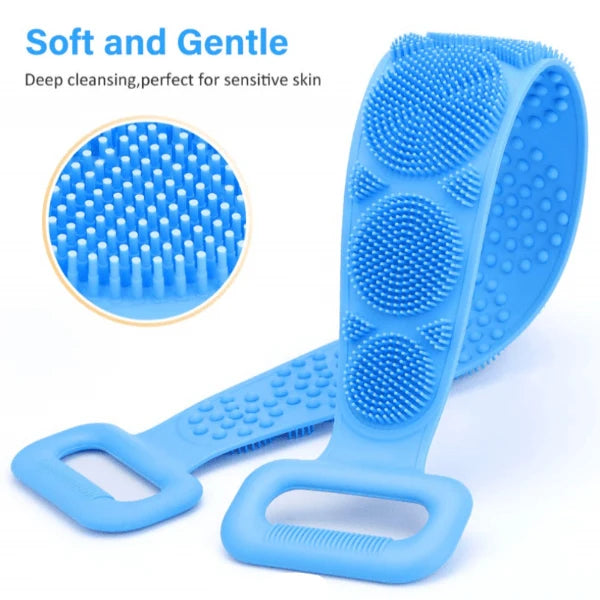 Silicone Bath Body Brush & Back Scrubber 2 Pcs