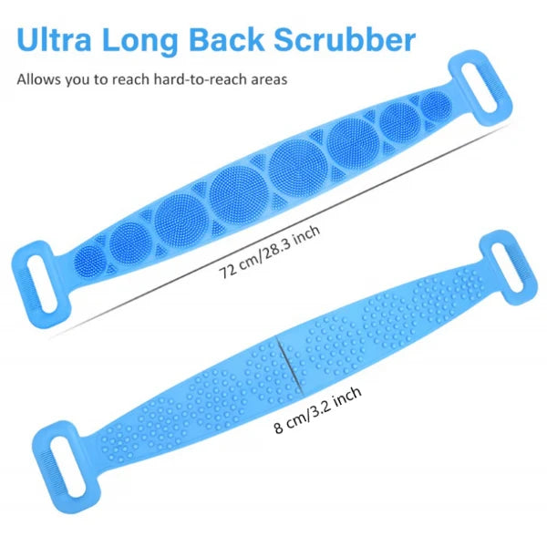 Silicone Bath Body Brush & Back Scrubber 2 Pcs