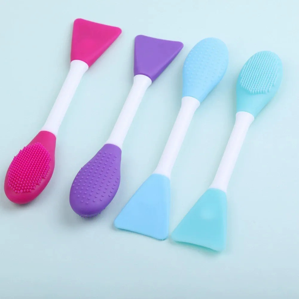 Silicone Face Cleaning & Blackhead Brush – 2 Pc