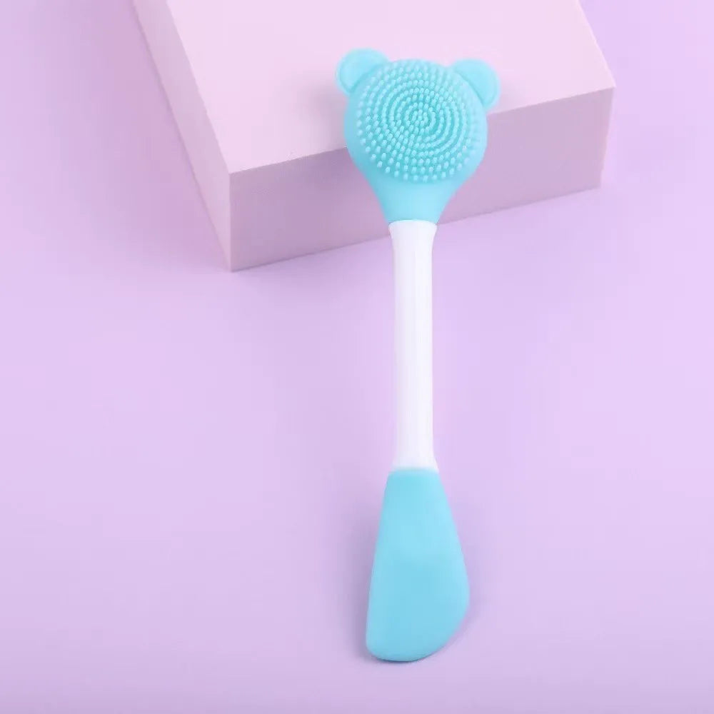 Silicone Face Cleaning & Blackhead Brush – 2 Pc