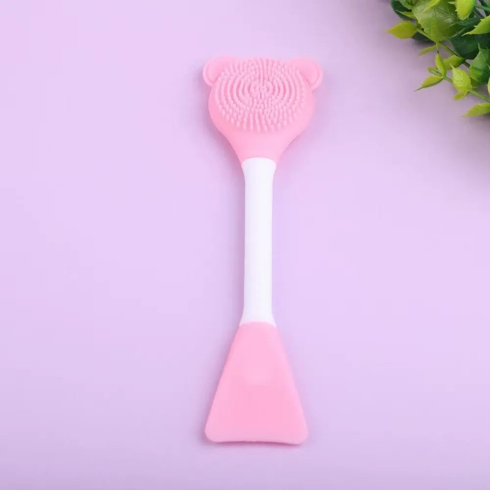 Silicone Face Cleaning & Blackhead Brush – 2 Pc