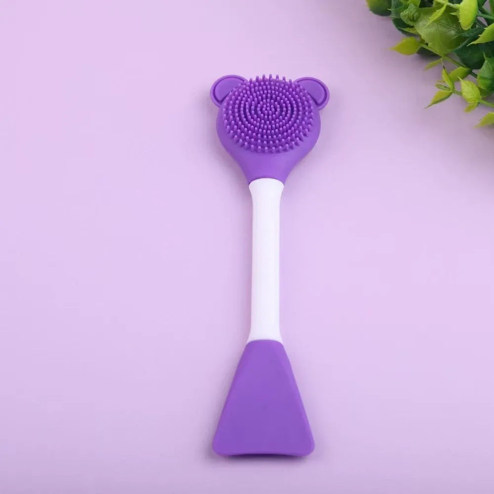 Silicone Face Cleaning & Blackhead Brush – 2 Pc