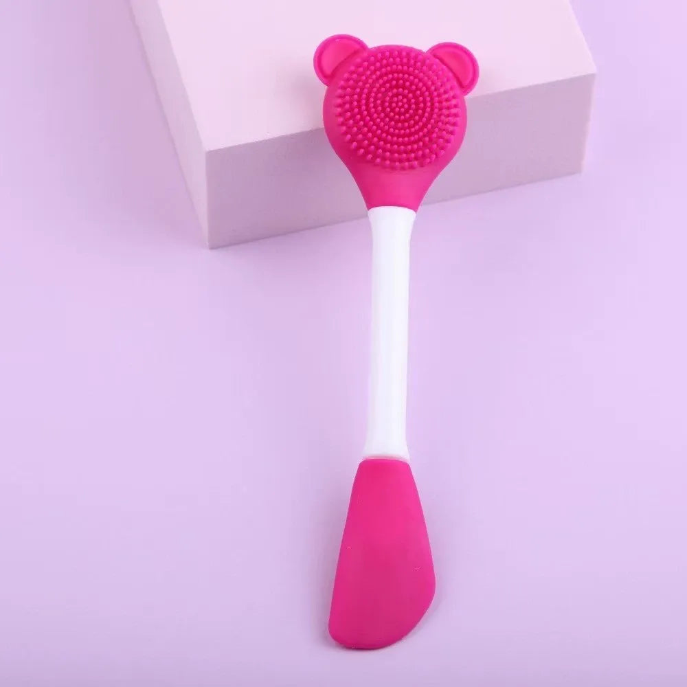 Silicone Face Cleaning & Blackhead Brush – 2 Pc