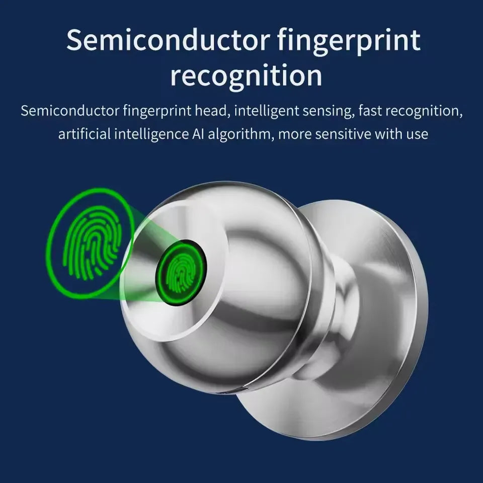 Smart Fingerprint Door Lock with Tuya App Control
