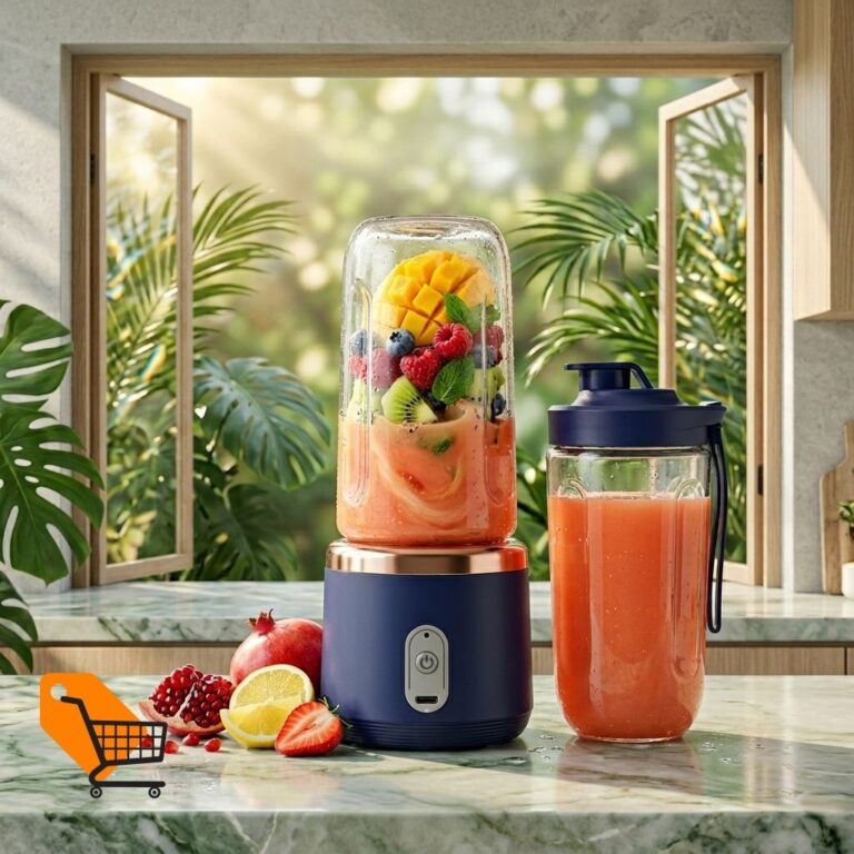 Mini Portable Rechargeable Juicer 400ml Juice Cup Free