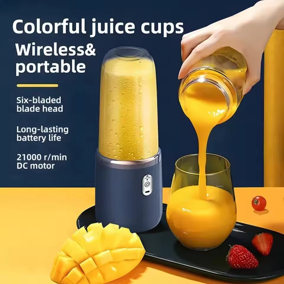 Mini Portable Rechargeable Juicer 400ml Juice Cup Free