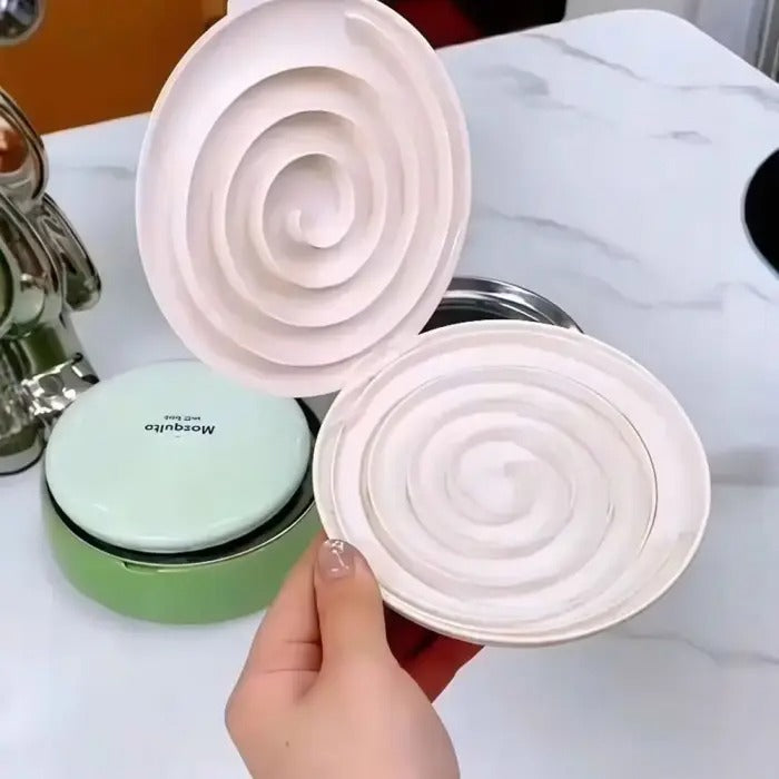 Fireproof Creative Sandalwood Coil Holder Box With Cover Lid