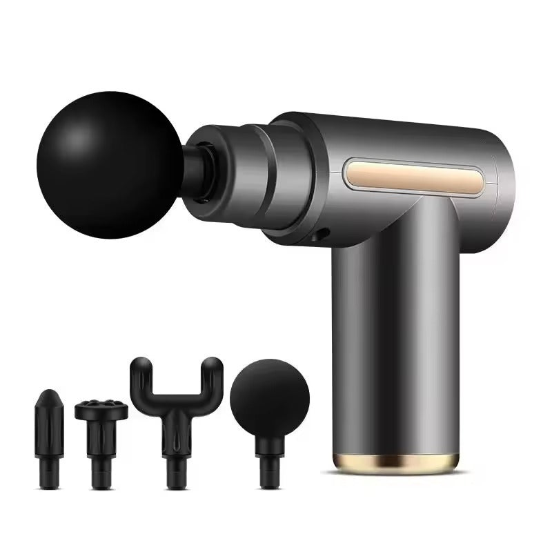Mini Smart Massage Gun-Silver | ৩০ দিনের Replacement Warranty